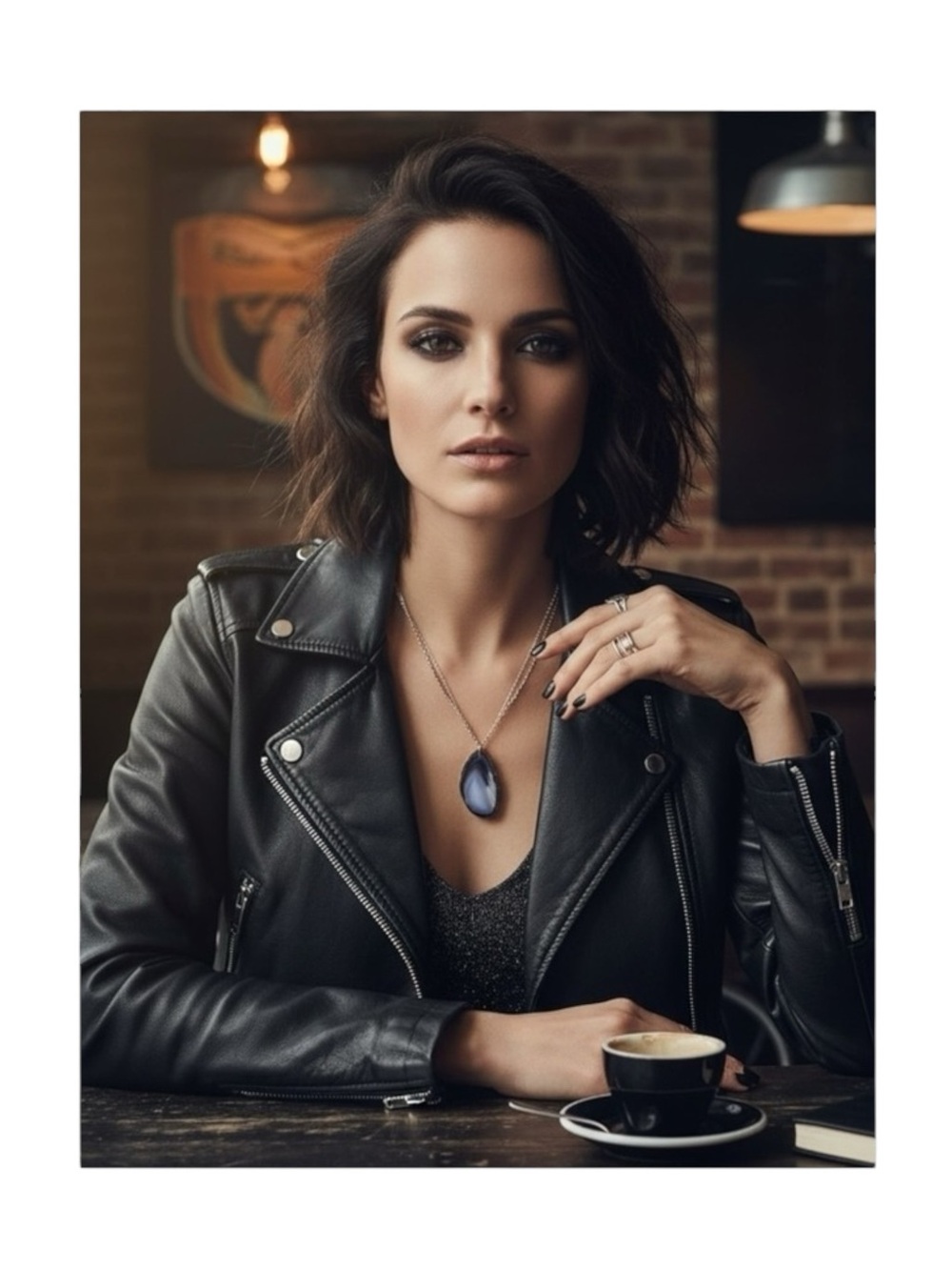 new Robert Rose ✲ Organic Agate Slice Necklace ✲ Rose Gold + Seed Bead Chain ✲
